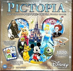 Pictopia Disney Game Disney Characters 1000 questions 2-6 Players - Picture 1 of 2