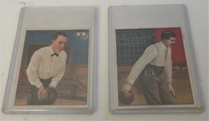 2 Vintage Mecca Zigaretten Serie Champion Bowling Karte Alex Dunbar William Heins - Bild 1 von 14