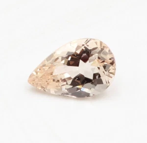 Morganita de melocotón, morganita de pera, piedra preciosa de morganita facetada, 1,95 quilates 11x7 mm - Imagen 1 de 7
