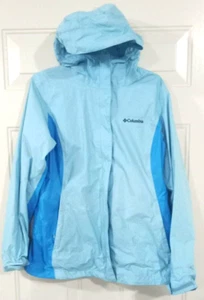 Columbia Omni Tech Waterproof Breathable Jacket Coat Womens M Blue  - Picture 1 of 5