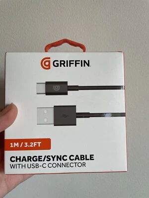 charge/ sync cable with usb-c connector 1m/3.2ft - Image 1 of 2