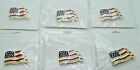 NEW Lot of 12 Enamel  American Flag Pins Wholesale jewelry lot  #1