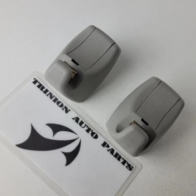 2008 BMW 528xi Sun Visor Clip Gray with Mounting Screws Pair Set of 2 OEM - Image 1 of 3