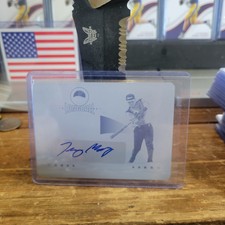 2013 Leaf Power Showcase Longball Auto Print Plates Cyan #TM3 Trey Mathis III/1