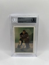 Gump Worsley Signed 1981-82 TCMA #2 Card Beckett Auto