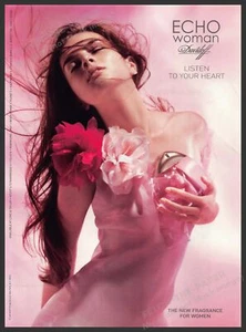 Anuncio impreso Davidoff Echo Woman años 2000 2005 "Escucha a tu corazón" - Imagen 1 de 1