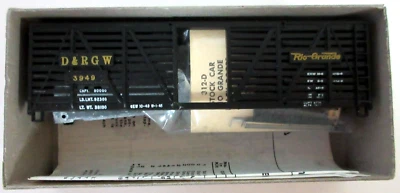 Mantua Kits 312-D HO Scale Denver & Rio Grande Stock Car # 3949 - Image 1 of 3