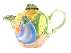Fitz and Floyd Figural Vegetable Teapot 40 ounces - Picture 1 of 9
