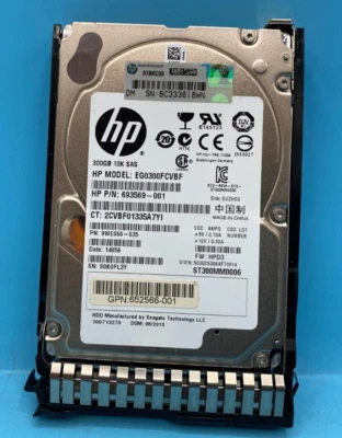 HP 693569-001 EG0300FCVBF 300GB 10K SAS 2.5" HDD Hard Drive G8 G9 (OFFERS OK) - Image 1 of 4