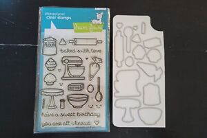 Lawn Fawn "Baked With Love" Stamps & Dies Set