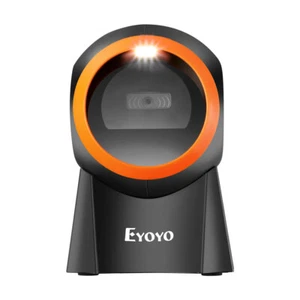 Eyoyo Hands-Free 1D 2D Desktop Barcode Scanner QR Barcode Reader Scanner for Pos - Photo 1/14