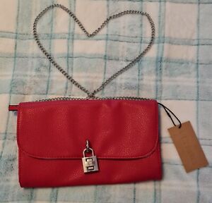 STEVE MADDEN Handbag Bag Purse Crossbody Red Clutch DR127675 BRAND NEW