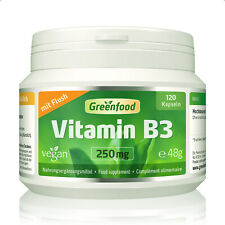Vitamin B3 (Niacin), 250 mg, extra hochdosiert, 120 Kapseln ? vegan