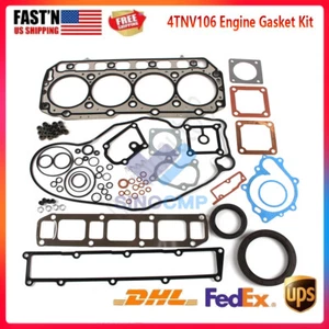 4TNV106 4TNV106T-XTB Engine Overhaul Gasket Set For Excavator Loader Generator - Foto 1 di 5