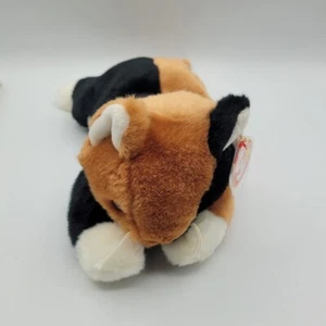 TY Beanie Buddies CHIP Calico Cat 1998 Plush Stuffed Animal Laying Down 14" - Picture 1 of 4