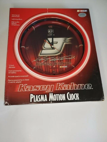 NASCAR #9 KASEY KAHNE DODGE 12" PLASMA MOTION CLOCK Cover