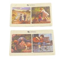 Cal Farley’s Coasters Set Of 4 Punch Out Cardboard Jim Daly Artwork Boys Fishing