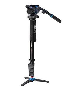 Benro A48FDS6 Monopod Kit with Flip Lock, S6 Head - Max Load 13.2 lb (6 kg)
