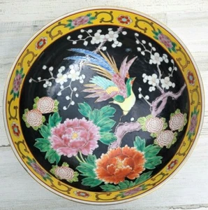 UCAGCO Japanische Cloisonné Porzellan Handbemalt Servierschale Paradiesvogel - Bild 1 von 12