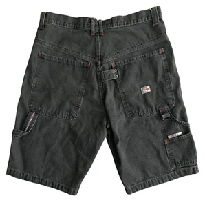 Pantalones Cortos De Colección Y2K Paco Jeans Carpintero Negros Sueltos Hip Hop Patinador Grunge Para Hombres 34 - Imagen 1 de 10