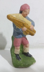 84272 Pastorello Presepe - statuina in gesso - Suonatore di cornamusa - Picture 1 of 3