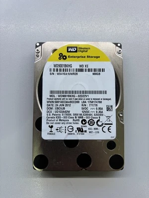 2,5" 6,35cm SAS HDD WD9001BKHG Server Western Digital Enterprise Storage 900 GB - Bild 1 von 2
