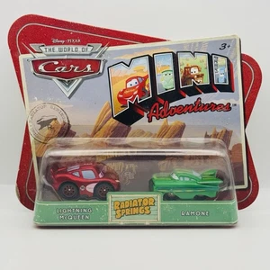 Disney Pixar Cars - Mini Adventures RADIATOR SPRINGS McQUEEN & GREEN RAMONE - Picture 1 of 1