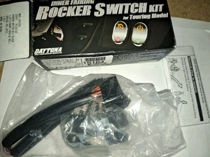 Rocker Style LED Fairing Switch Kit Black fits Harley Davidson Daytona - Picture 1 of 3