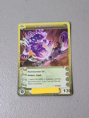 Chaotic Khorror 29/100 FU (Max P+S) Mipedian Warbeast Ultra Rare - HP Damaged - Image 1 of 4