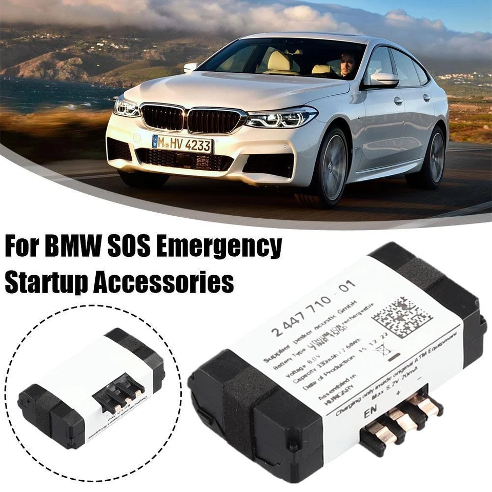 Emergency Bat tery For BMW Battery 84102447710 / 84-10-2-447-710 - Image 1 of 4