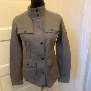 Aether ETA Proof Windbreaker grau Utility Jacke Baumwolle Streetwear Wandern Gr. 1 - Bild 1 von 12