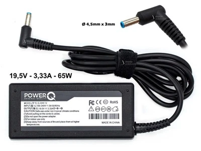Alimentatore PowerQ per HP 17-J 17-K 17-N 17-S 65W 19,5V 3,33A (4,5x3mm)