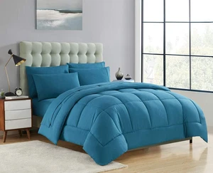 down Alternative Comforter All Season Warmth Luxurious Plush Loft Microfiber Fil - Picture 1 of 3