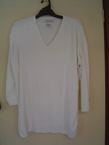 Quality Sue AS NEW!! SMART 100% COTTON KNIT MAGGIE T l/sl JUMPER Plus size 22/24 - Picture 1 of 3