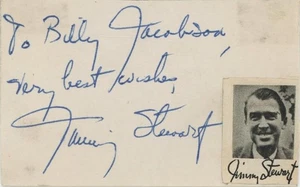 Jimmy Stewart- Signed Vintage Card - Picture 1 of 1
