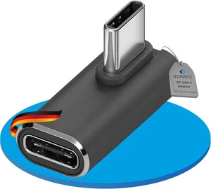 USB-C Stecker auf 90° Winkel USB-C Buchse Adapter 40Gbps 240W 8K60Hz Tablet B - Bild 1 von 7
