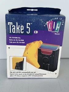 Vintage Take 5 CD CD-ROM File Holder CIF Rogers NOS 1996 Made in Holland - Picture 1 of 4