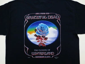 Grateful Dead Shirt T Shirt Closing Of Winterland Blue Rose 12/31/78 GDP 2003 L - Picture 1 of 12