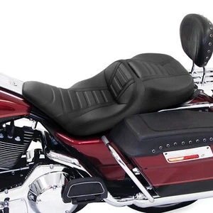 Driver Rider Passenger Seat Fit For Harley Touring Electra Glide1997-2007 Black - Picture 1 of 12