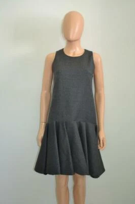 Vestido Giambattista Valli Gris Lana Franela Cintura Caída Sin Mangas 42/US 6/S $750 Foto 1 de 4