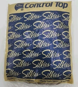 SILKIES CONTROL TOP VINTAGE PANTYHOSE 070502  XL HONEY  NEW  - Picture 1 of 2