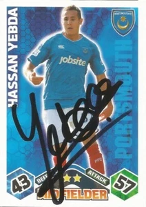 HASSAN YEBDA SIGNIERT PORTSMOUTH 2009/2010 MATCH ATTAX SAMMELKARTE + COA - Bild 1 von 1