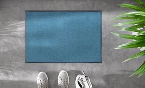 Ab Lager Fußmatte wash+dry Monocolour Steel Blue ca.40x60cm waschbar Kleen-Tex - Bild 1 von 3