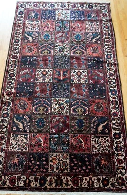 Excellent Antique Tribal Bakhtiyarii Hand Knotted Wool Oriental Rug 5'8" x 10' - Image 1 of 4