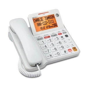 AT&T CL4940 Telefono Standard con Filo, Sistema di Risposta e Display Retroilluminato, Bianco - Foto 1 di 6