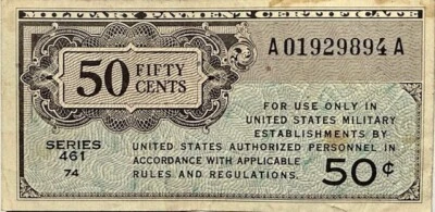 USA - Military Payment Certificate (MPC) - 50 Cents - Series 461 - 1946 - Image 1 of 2