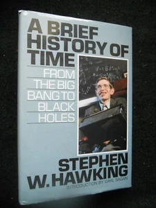 Stephen Hawking; A Brief History of Time (1989) Big Bang to Black Holes Hardback - Picture 1 of 12