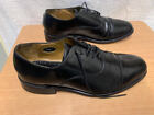 SAVILE ROW London Black Leather Derby Shoes Size UK 7 (41)