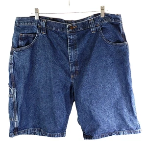 Wrangler Carpenter Herren Shorts Größe 42 normale Schrittlänge 10 blau Denim 100 % Baumwolle - Bild 1 von 7
