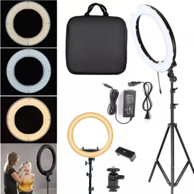 18" LED Ring Light with Tripod Phone Holder Stand For Makeup - Image 1 of 4